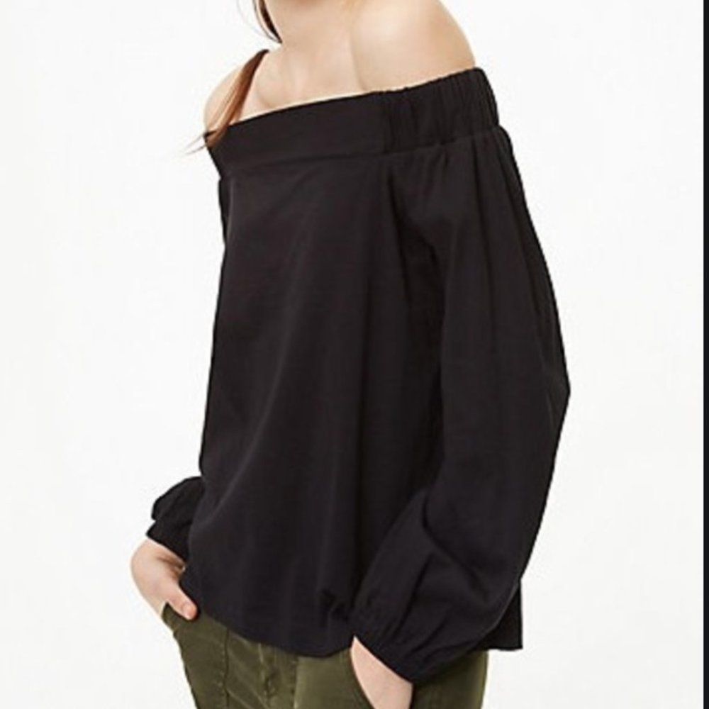 NWT LOFT Blouson Off The Shoulder Top